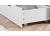 4ft Small Double Alfy White Wood Shelves & Drawer Storage Bed Frame 4